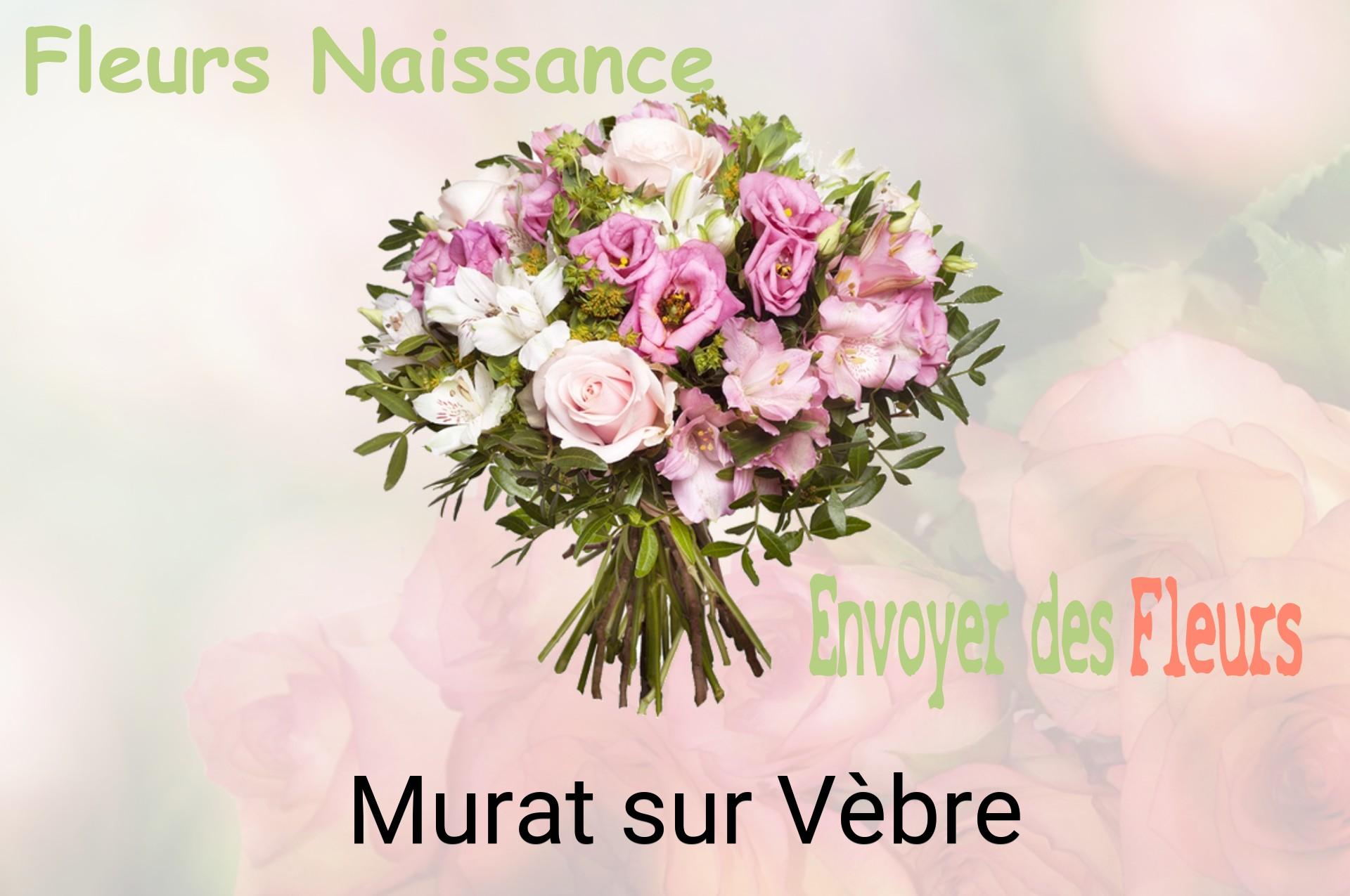 Bouquet de fleurs de naissance livré à Murat-sur-Vèbre