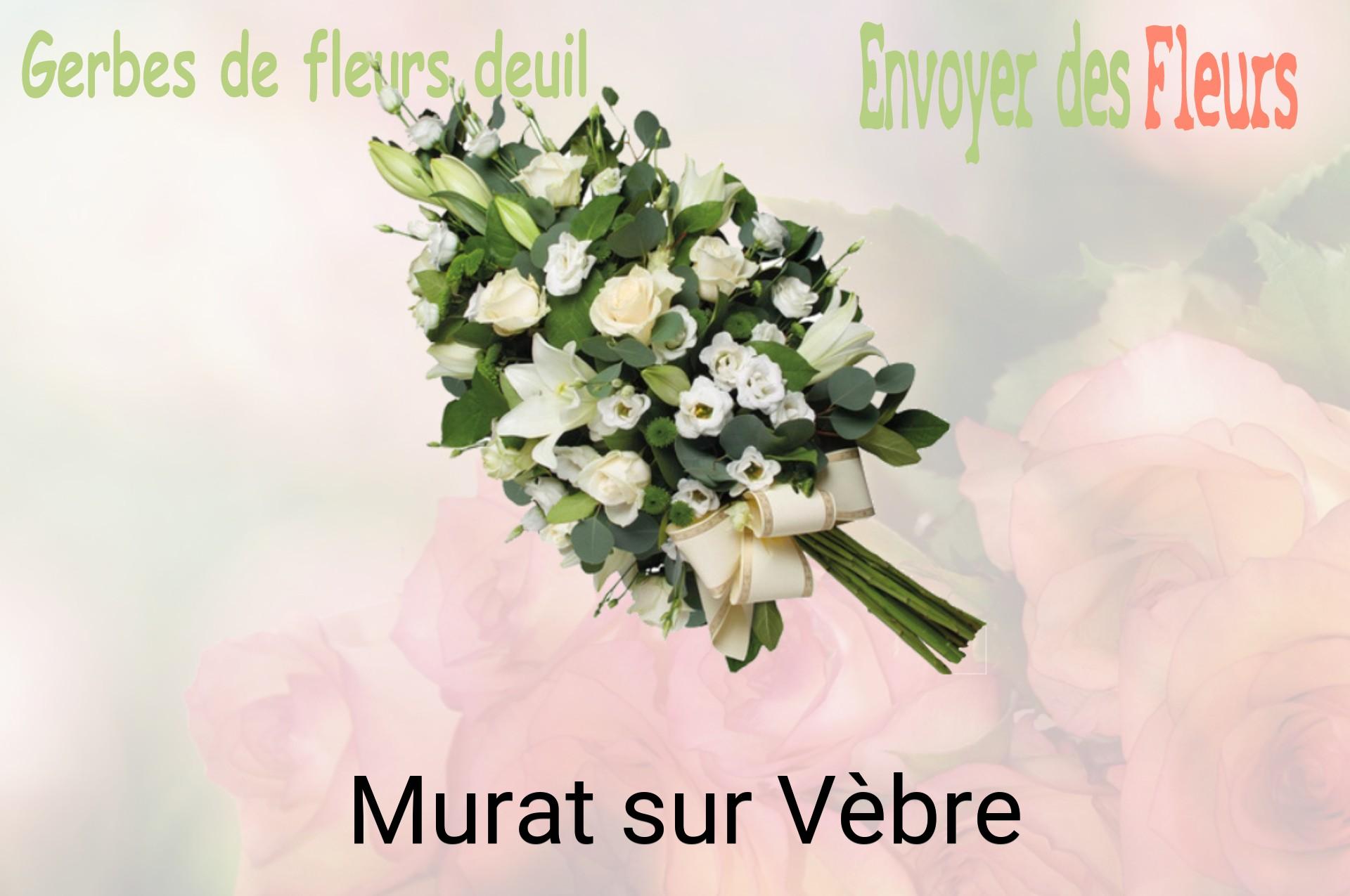 Gerbe de fleurs de deuil livrée à Murat-sur-Vèbre